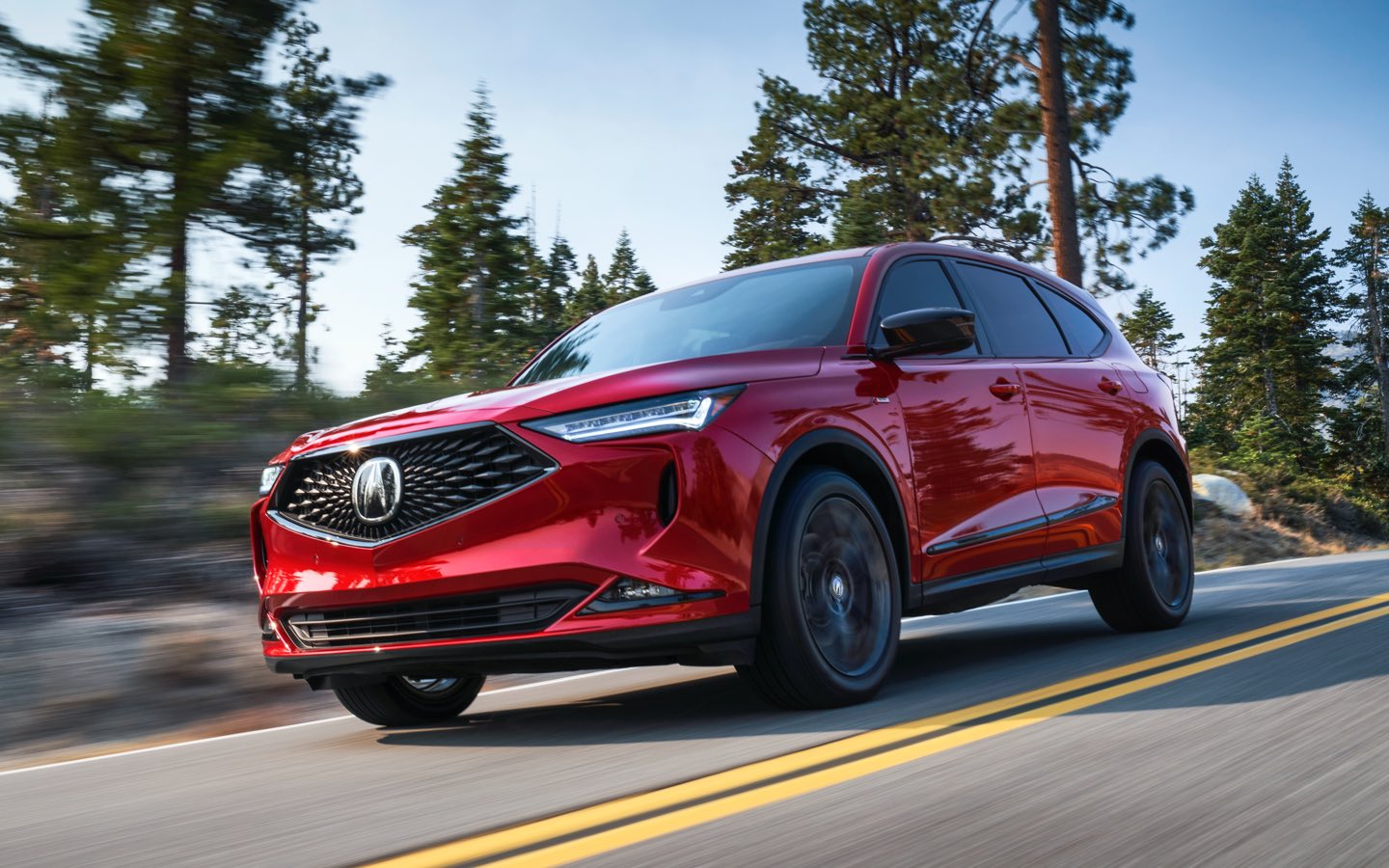 Red 2022 Acura MDX